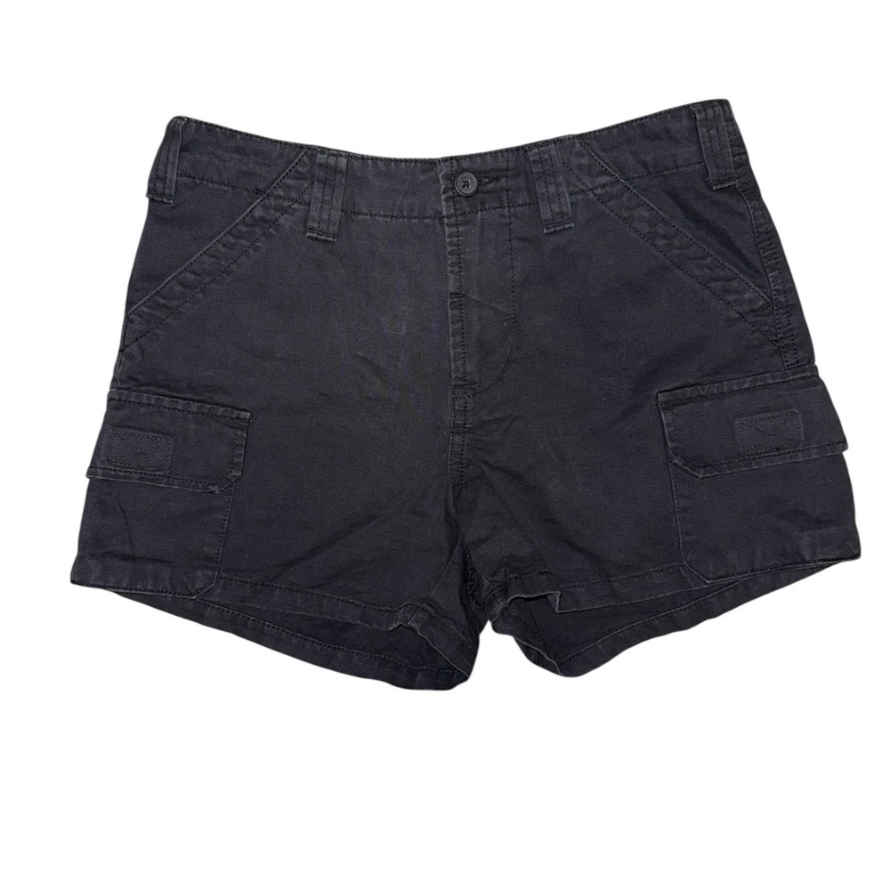 NWT Brandy Melville Black Cotton Cargo Shorts One Size